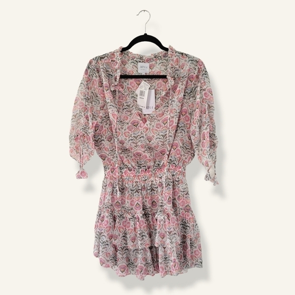 MISA Los Angeles Becca Dress in Sumerset Stencil Medium Becca Mini Dress - Picture 6 of 12